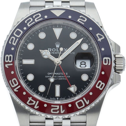 Rolex GMT Master 2 Watch Box SS Black Polished