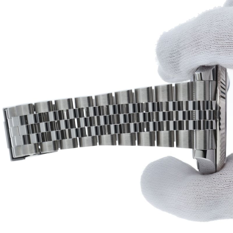 Rolex Datejust 41 Watch Jubilee Mint Green Box 18k White Gold SS — view 7