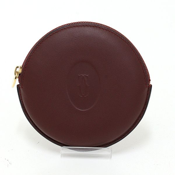 Cartier Must Line Coin Case Gold Calfskin