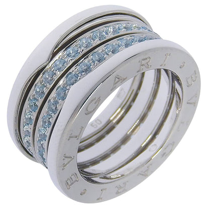 Bvlgari B-zero One Band White Gold Blue Topaz Ring
