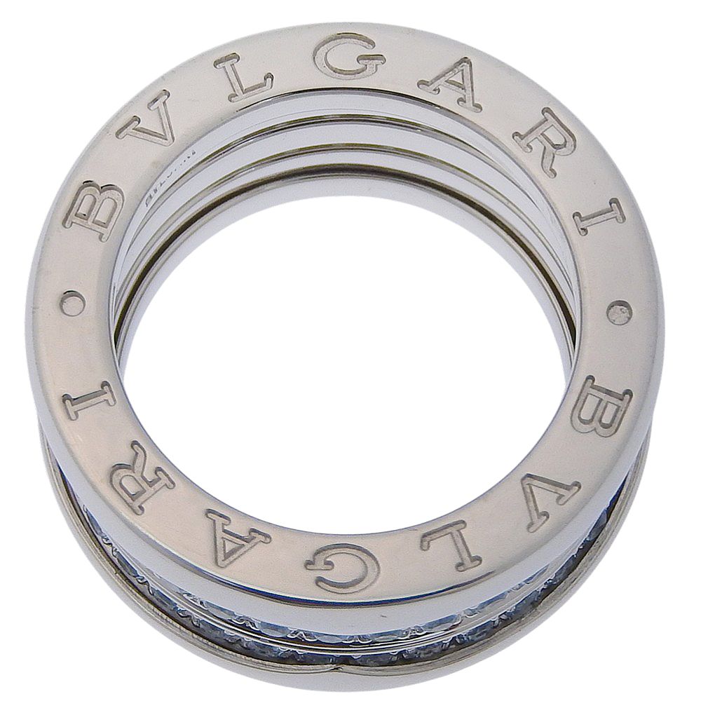 Bvlgari B-zero One Band White Gold Blue Topaz Ring — view 6