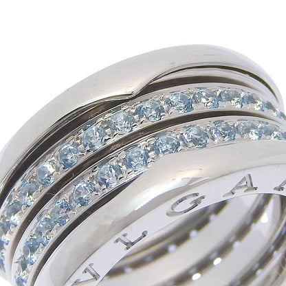 Bvlgari B-zero One Band White Gold Blue Topaz Ring — view 4