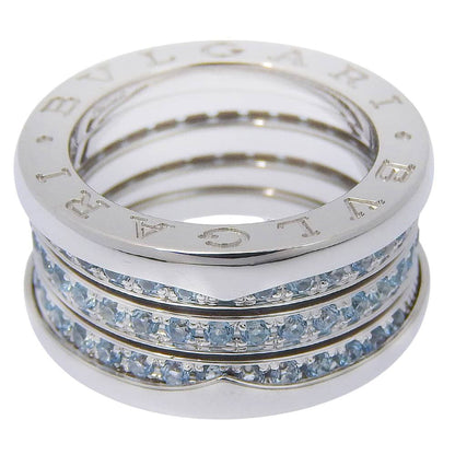 Bvlgari B-zero One Band White Gold Blue Topaz Ring — view 5