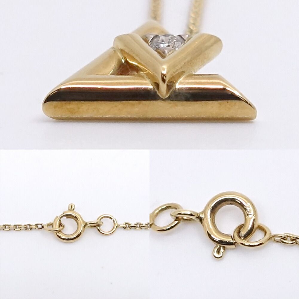 Louis Vuitton Pendant LV Volt One PM Necklace 18k Yellow Gold Diamond — view 4