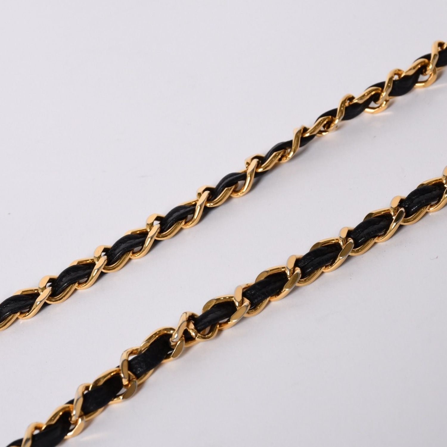 Chanel S Flap S Chain Shoulder Bag CC Logo Caviar Leather Black Gold — view 5