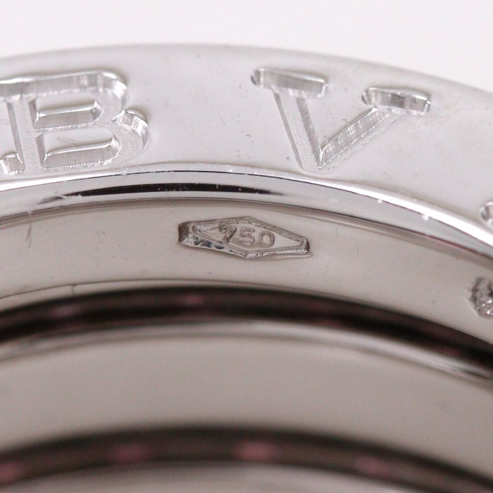 Bvlgari B-zero One Band White Gold Garnet Pink Ring — view 7