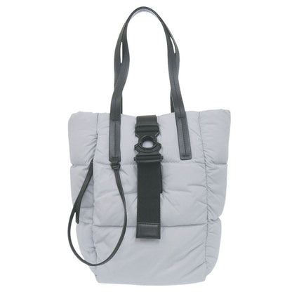 Moncler Tote Small Nylon Leather Blue Black Shoulder Bag