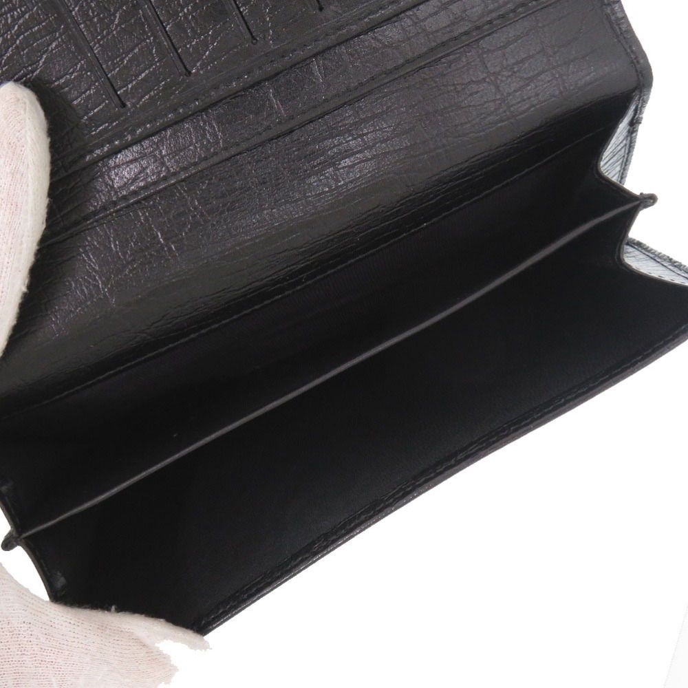 Gucci Bambu Bifold Wallet Leather Black Brown — view 5