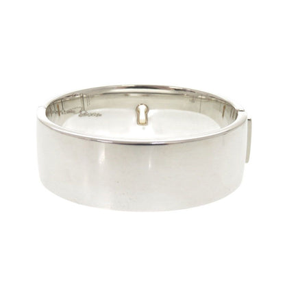 Tiffany & Co Heart Lock 925 Sterling Silver 18k Pink Gold Bangle Bracelet — view 4