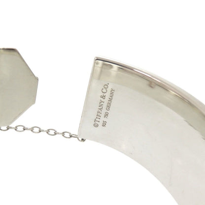 Tiffany & Co Heart Lock 925 Sterling Silver 18k Pink Gold Bangle Bracelet — view 9