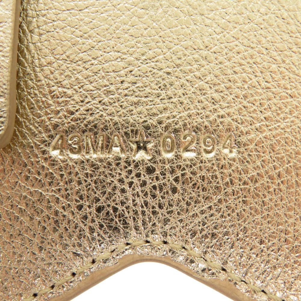 Dior Cannage Star Key Holder Gold Leather Charm — view 8