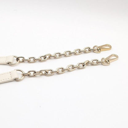 Louis Vuitton Chain Shoulder Strap Speedy Bandouliere Empreinte Leather White — view 5