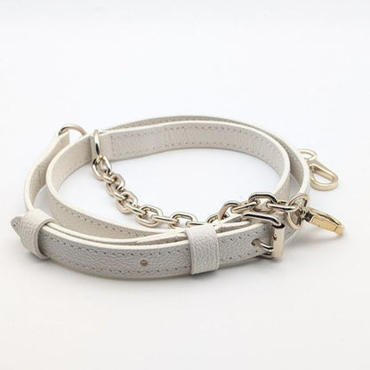 Louis Vuitton Chain Shoulder Strap Speedy Bandouliere Empreinte Leather White
