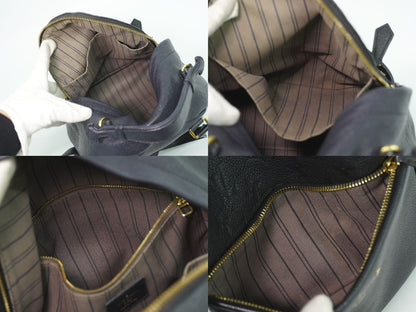 Louis Vuitton LV Sorbonne Monogram Empreinte Leather Backpack Noir — view 8