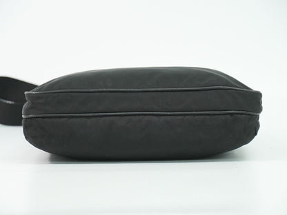Prada Nylon Shoulder Bag Pochette Black — view 3
