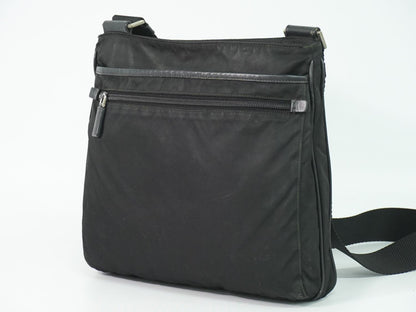 Prada Nylon Shoulder Bag Pochette Black — view 2
