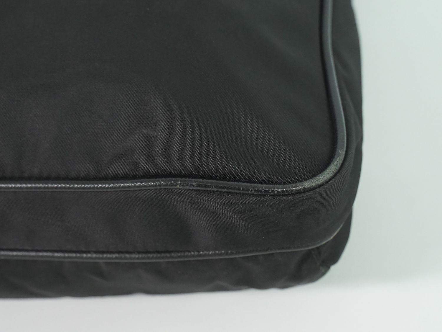 Prada Nylon Shoulder Bag Pochette Black — view 7