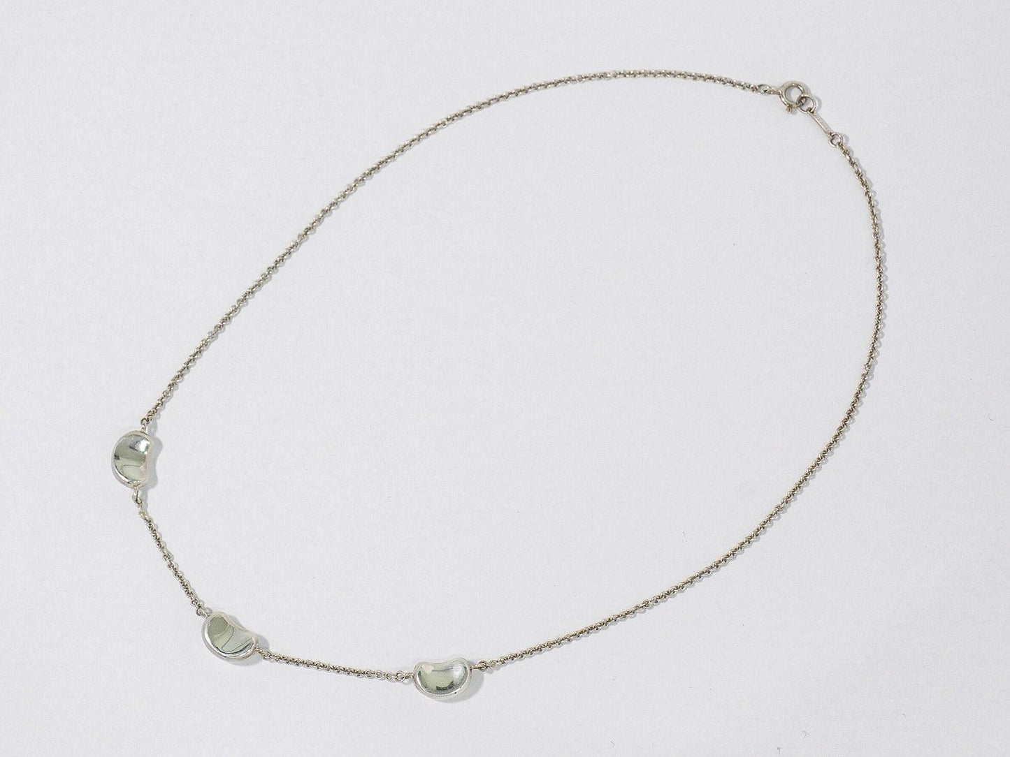 Tiffany & Co Triple Bean 925 Necklace Pendant Silver — view 2