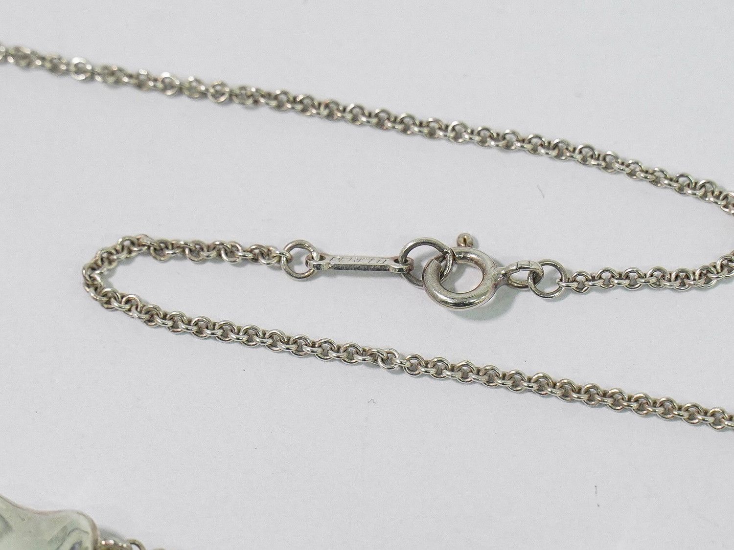 Tiffany & Co Triple Bean 925 Necklace Pendant Silver — view 3