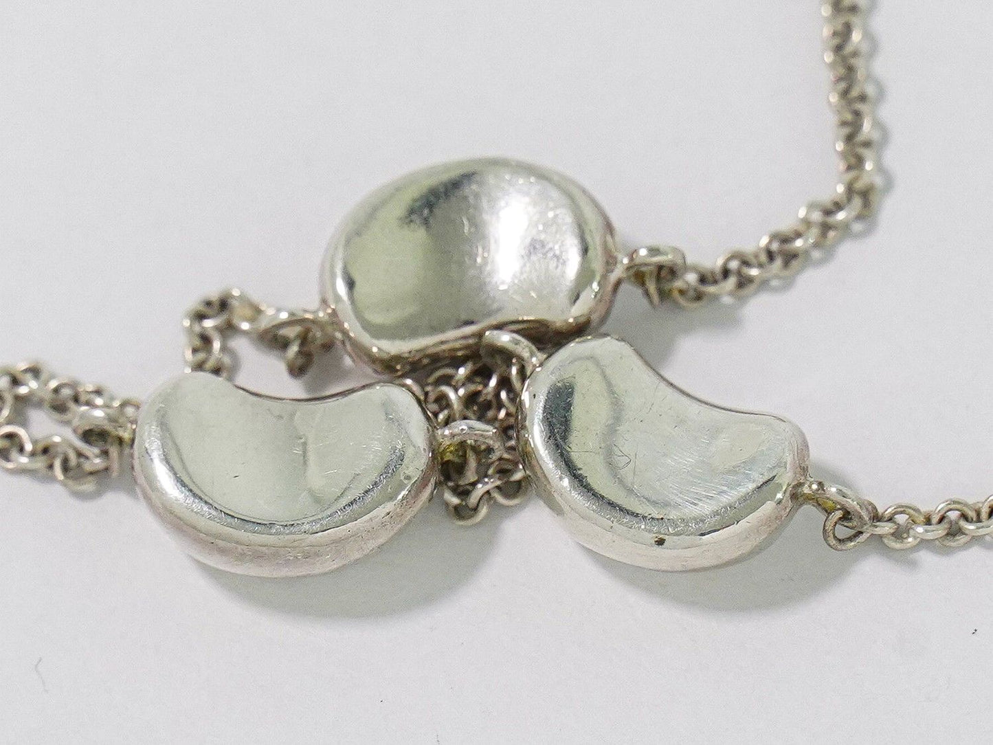 Tiffany & Co Triple Bean 925 Necklace Pendant Silver — view 4