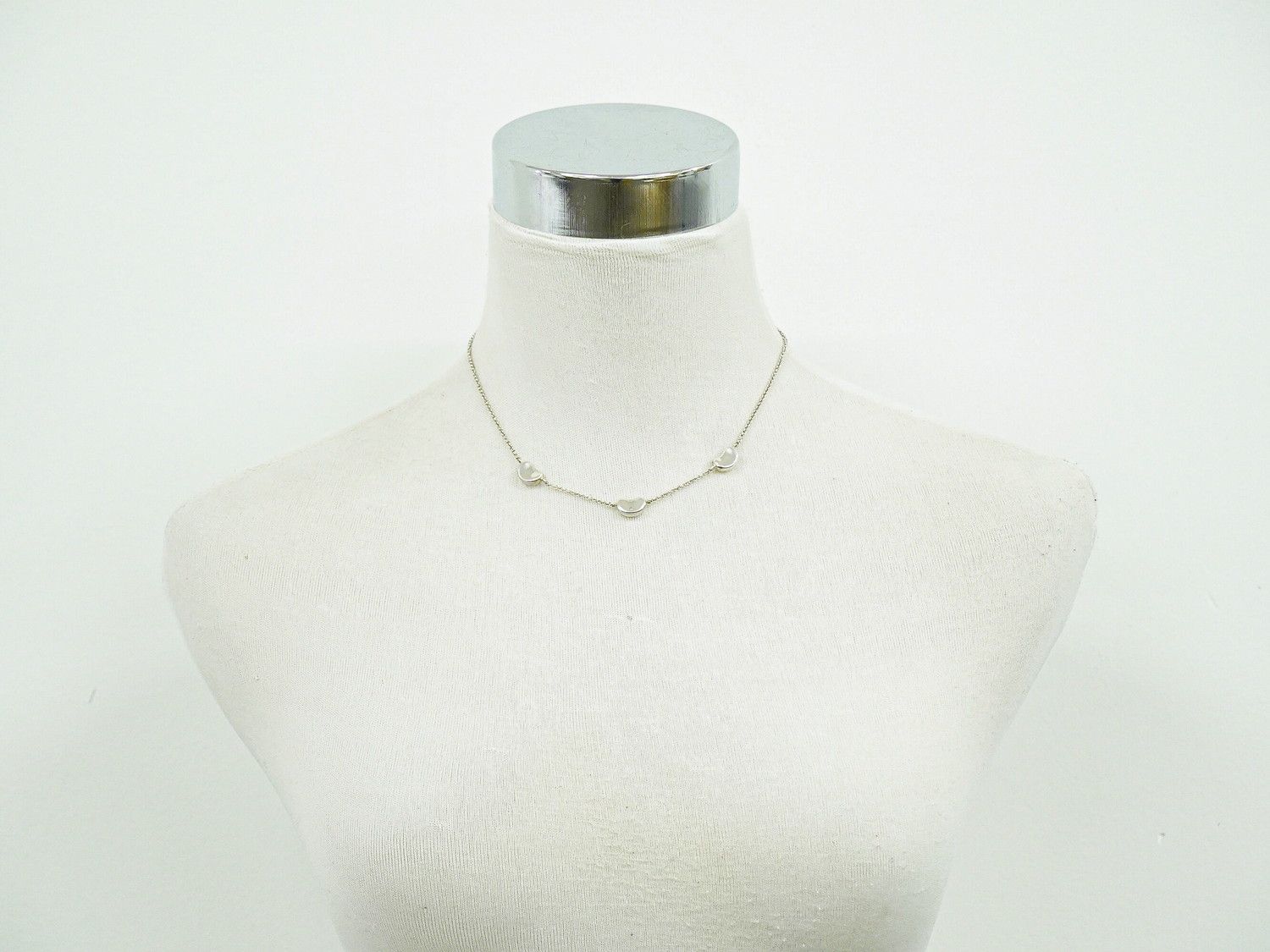 Tiffany & Co Triple Bean 925 Necklace Pendant Silver — view 6