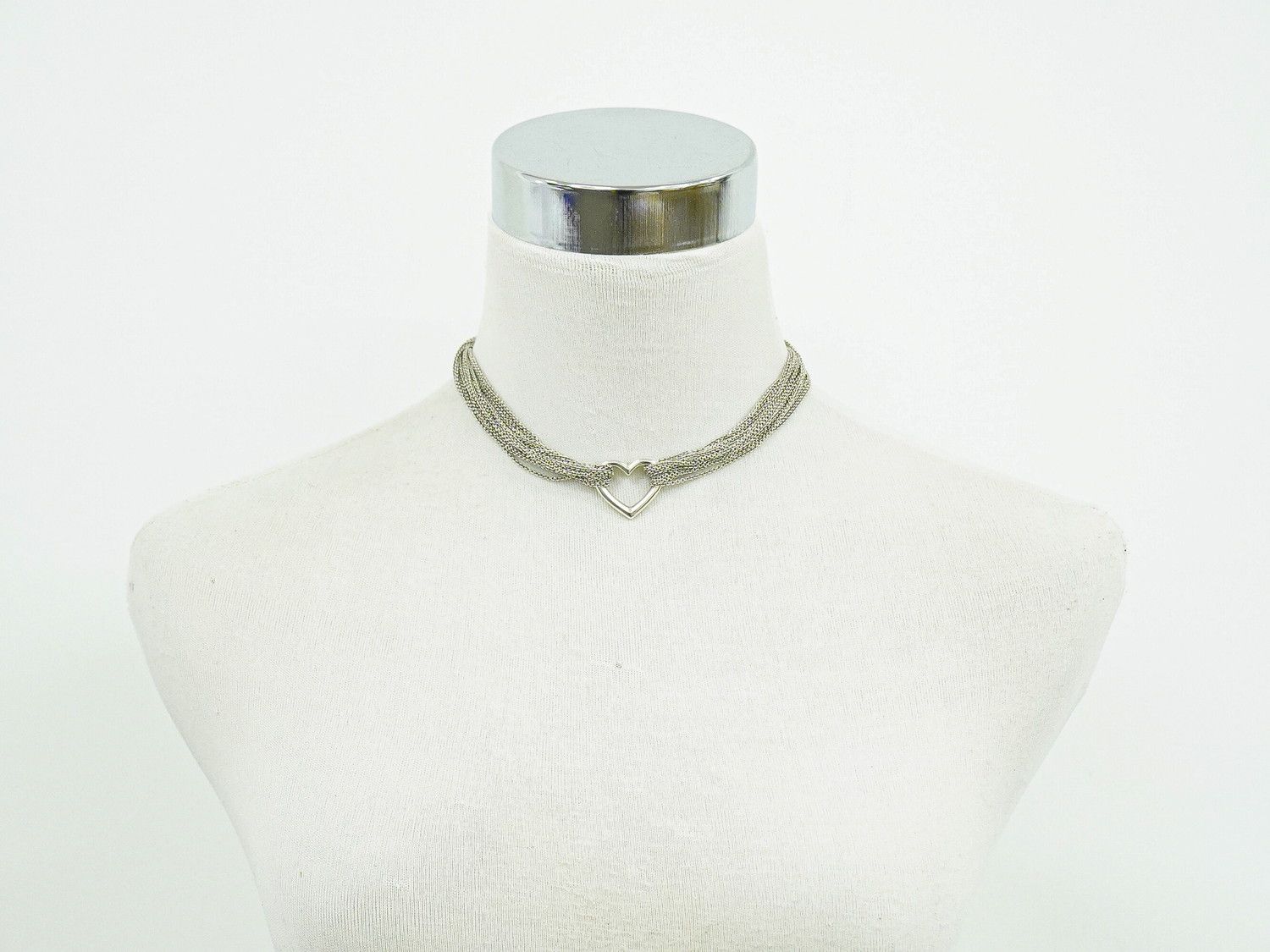 Tiffany & Co Open Heart Toggle 925 Necklace Pendant Silver — view 8