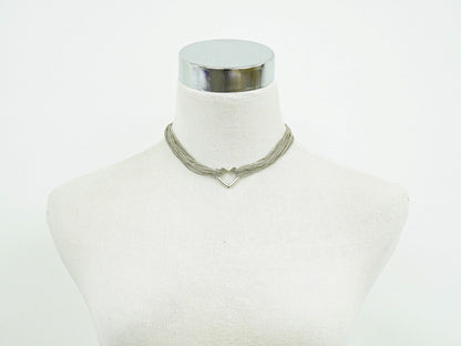 Tiffany & Co Open Heart Toggle 925 Necklace Pendant Silver — view 8