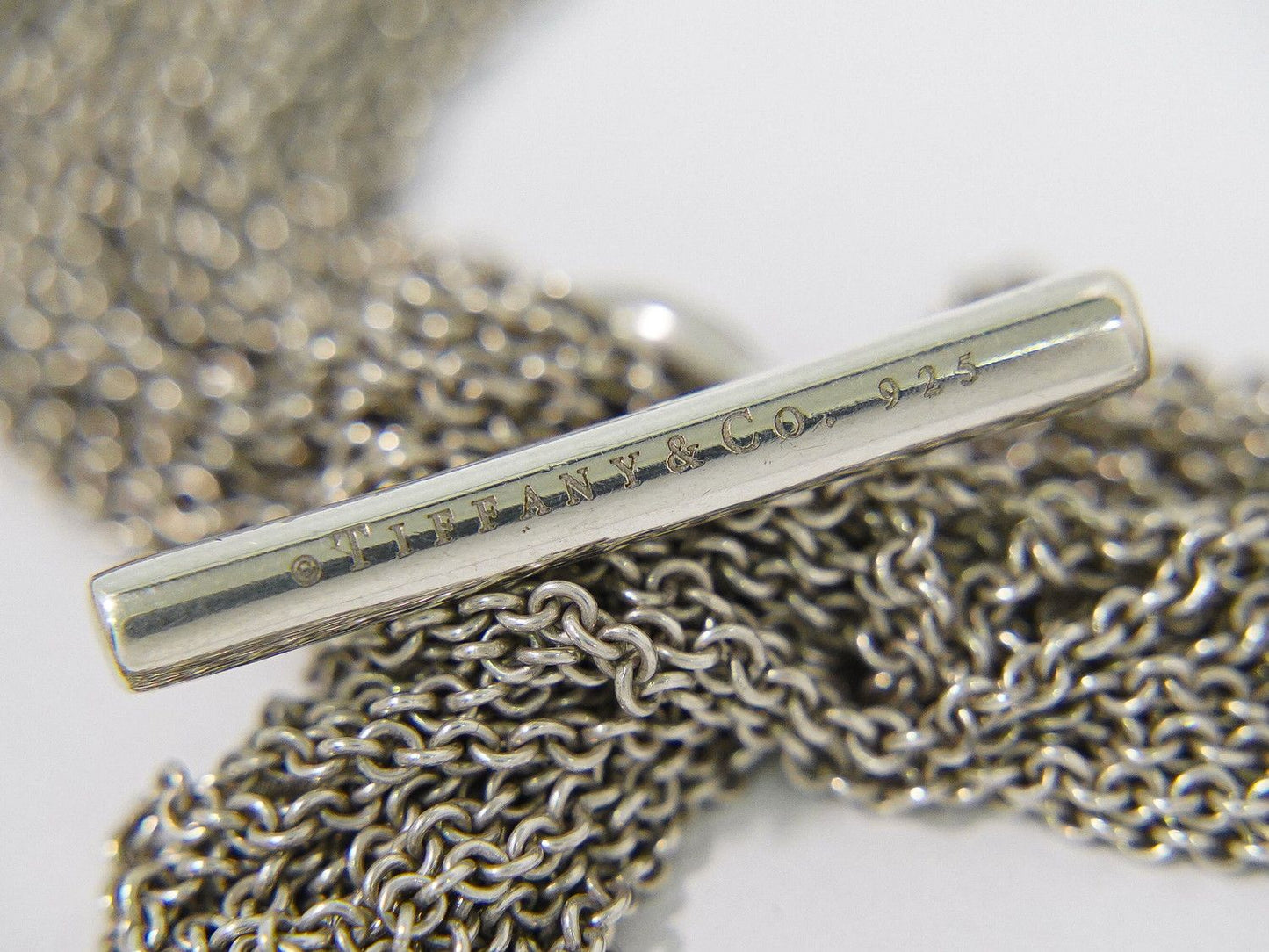 Tiffany & Co Open Heart Toggle 925 Necklace Pendant Silver — view 9
