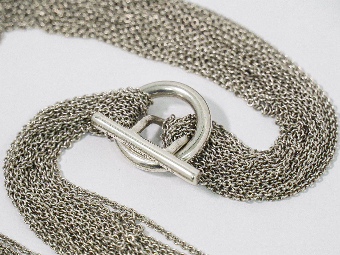Tiffany & Co Open Heart Toggle 925 Necklace Pendant Silver — view 2