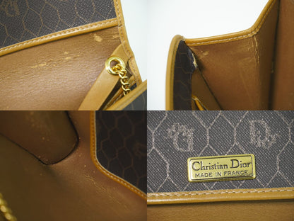 Dior Honeycomb Pattern Chain Shoulder Bag Black — view 9