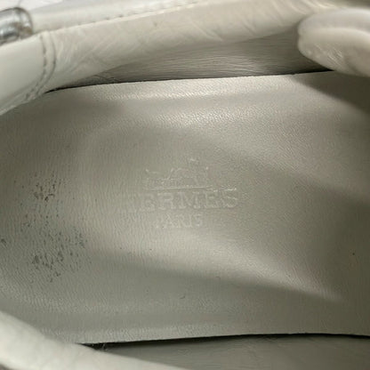 Hermes Sneakers 37 Avantage White Silver Leather — view 5