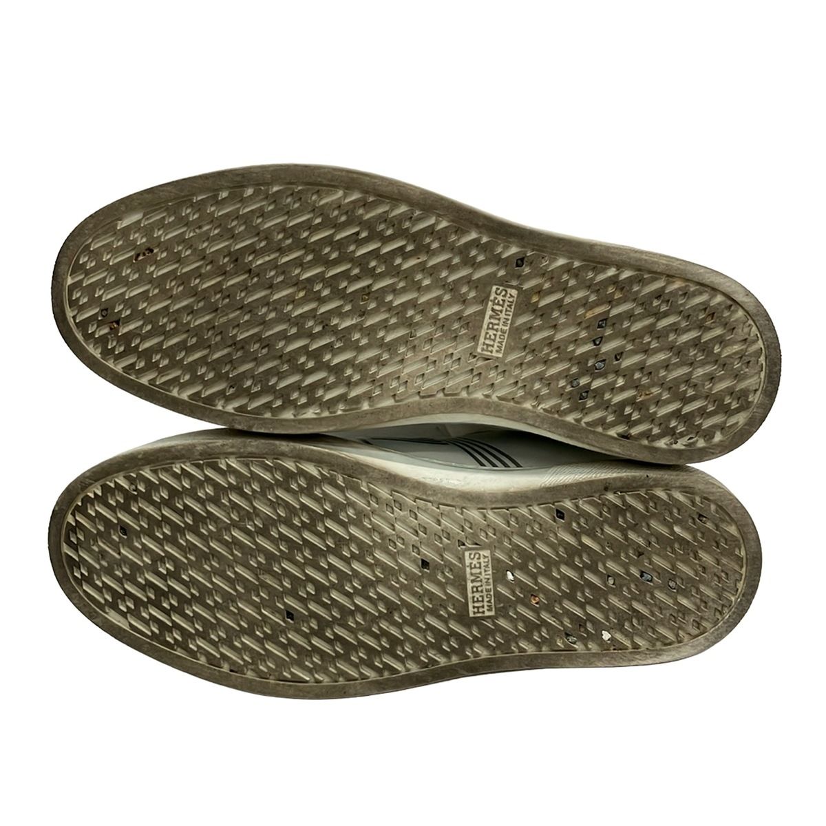 Hermes Sneakers 37 Avantage White Silver Leather — view 4