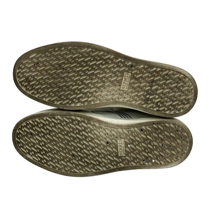 Hermes Sneakers 37 Avantage White Silver Leather — view 4
