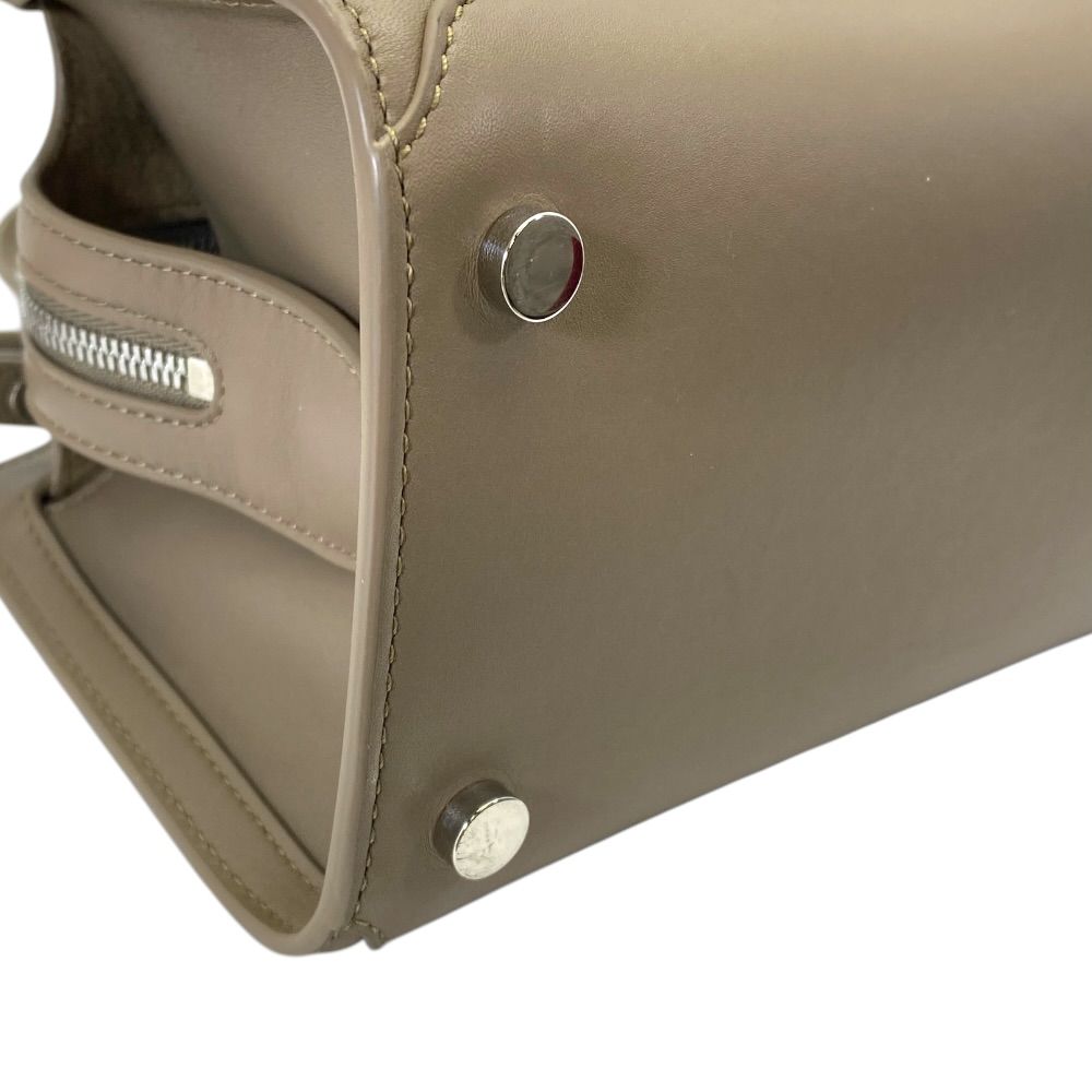 Loro Piana Sesia Micro Mini Boston Bag Shoulder 2-Way Leather Beige Daily — view 3