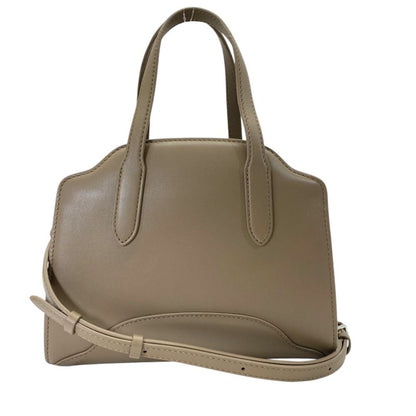 Loro Piana Sesia Micro Mini Boston Bag Shoulder 2-Way Leather Beige Daily — view 2