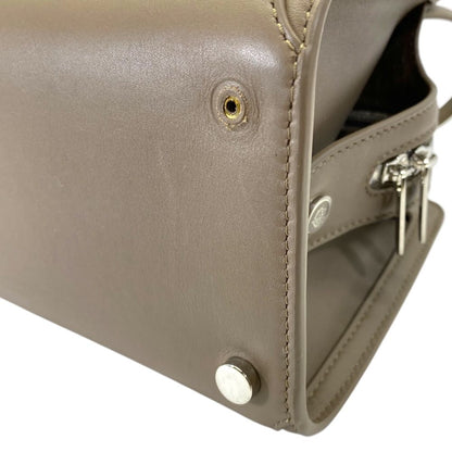 Loro Piana Sesia Micro Mini Boston Bag Shoulder 2-Way Leather Beige Daily — view 4