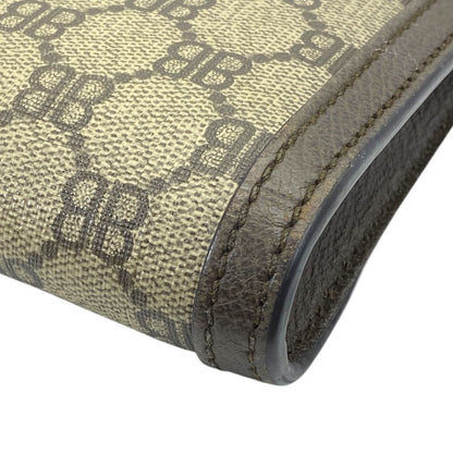 Gucci Collaboration Zahakka Project Clutch Logo Canvas Leather Slim Lightweight — view 4