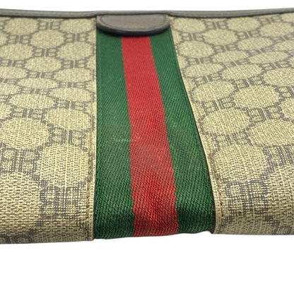 Gucci Collaboration Zahakka Project Clutch Logo Canvas Leather Slim Lightweight — view 7