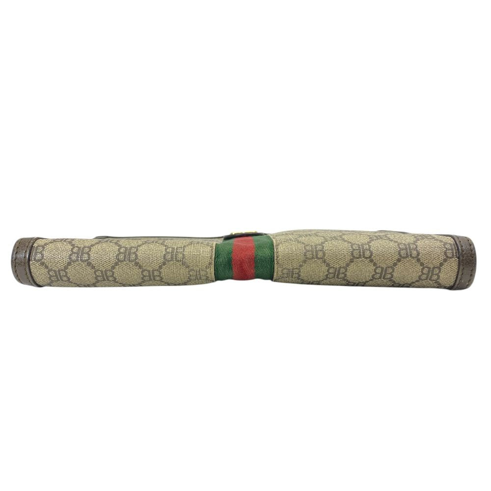 Gucci Collaboration Zahakka Project Clutch Logo Canvas Leather Slim Lightweight — view 3