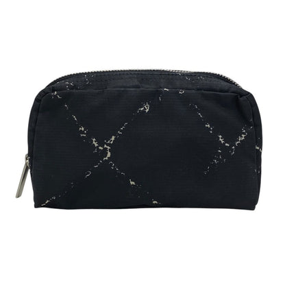 Chanel Travel Line Makeup Pouch Multi Nylon Black White Lightweight Compact — view 2