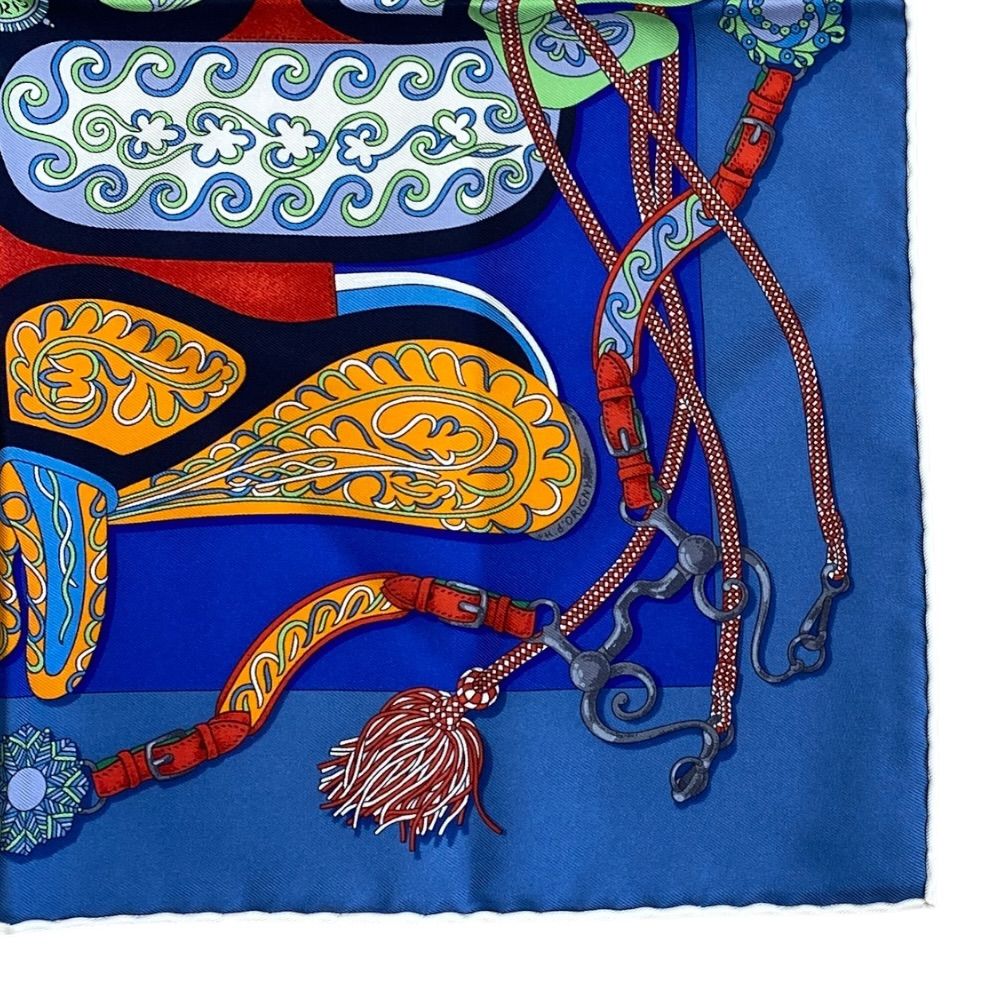 Hermes Carre 45 Petit Scarf Bandana Festival Des Amazones Amazon Allover — view 3