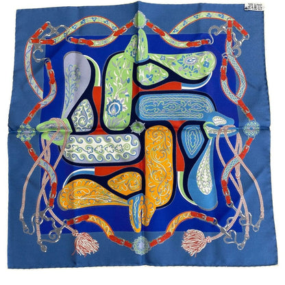 Hermes Carre 45 Petit Scarf Bandana Festival Des Amazones Amazon Allover — view 6