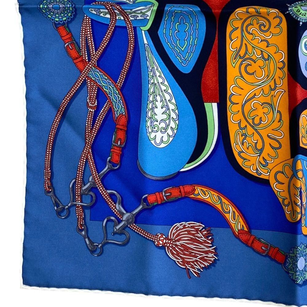 Hermes Carre 45 Petit Scarf Bandana Festival Des Amazones Amazon Allover — view 5