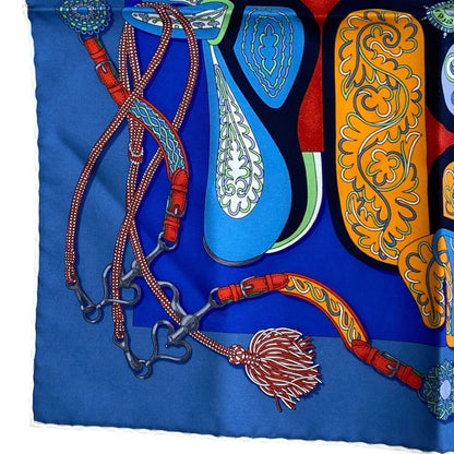 Hermes Carre 45 Petit Scarf Bandana Festival Des Amazones Amazon Allover — view 5