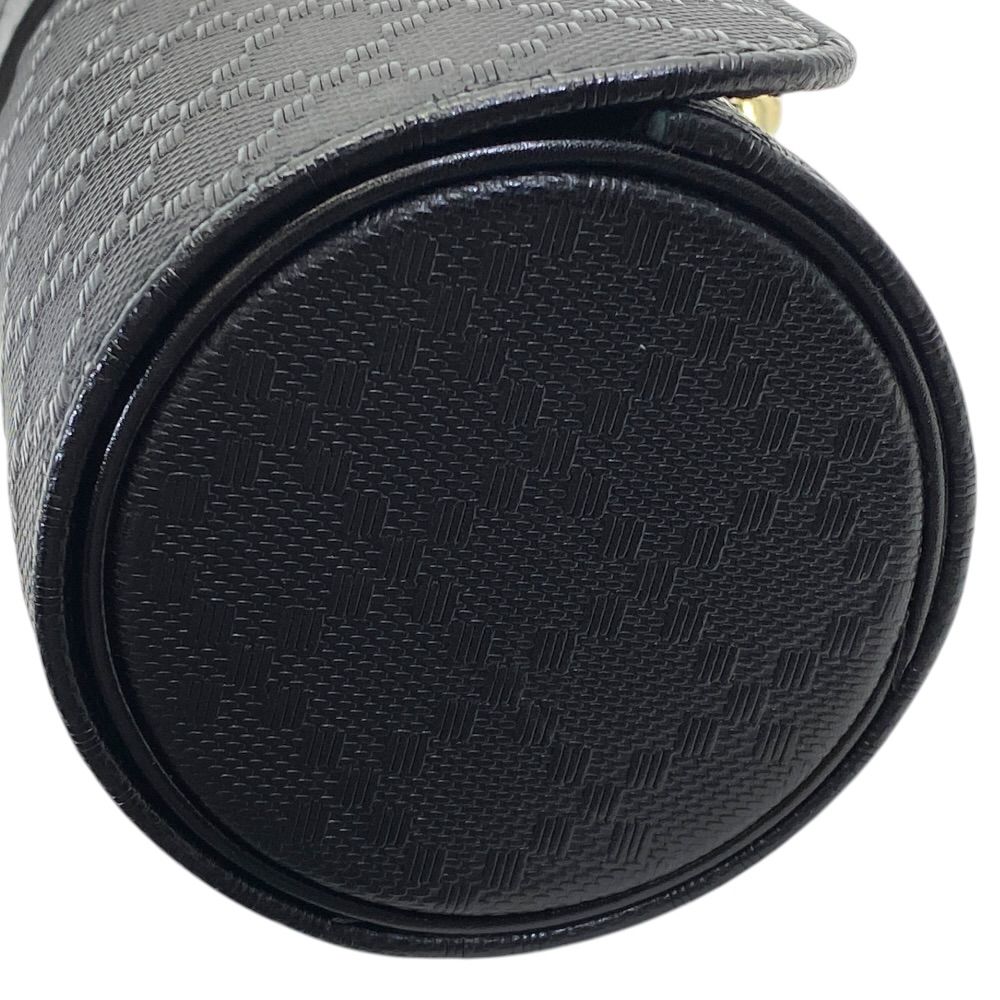 Gucci Diamante Travel Watch Case Logo Leather Black Compact Lightweight — view 3