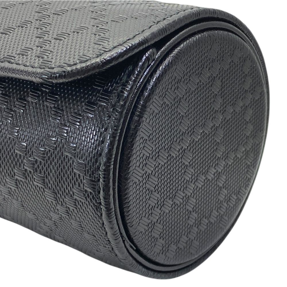 Gucci Diamante Travel Watch Case Logo Leather Black Compact Lightweight — view 4