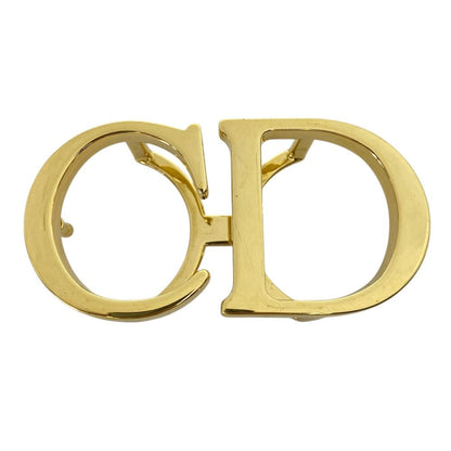 Dior CD Belt Buckle Gold Metal Coordination Accent Style Ring