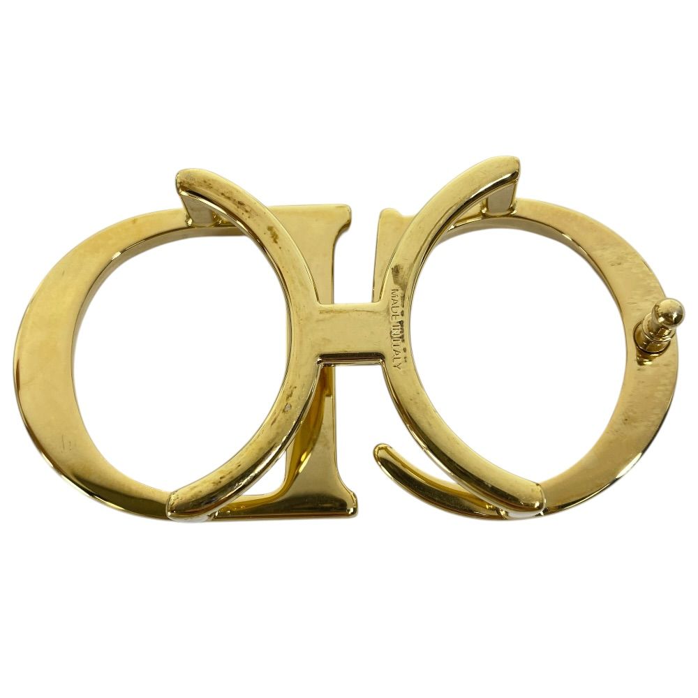 Dior CD Belt Buckle Gold Metal Coordination Accent Style Ring — view 2