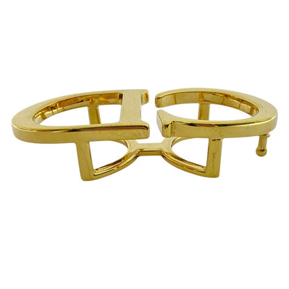 Dior CD Belt Buckle Gold Metal Coordination Accent Style Ring — view 4