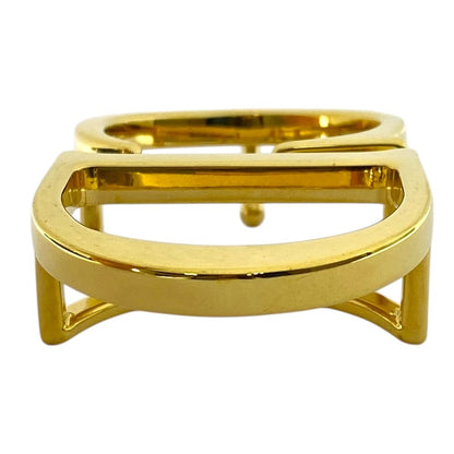 Dior CD Belt Buckle Gold Metal Coordination Accent Style Ring — view 7
